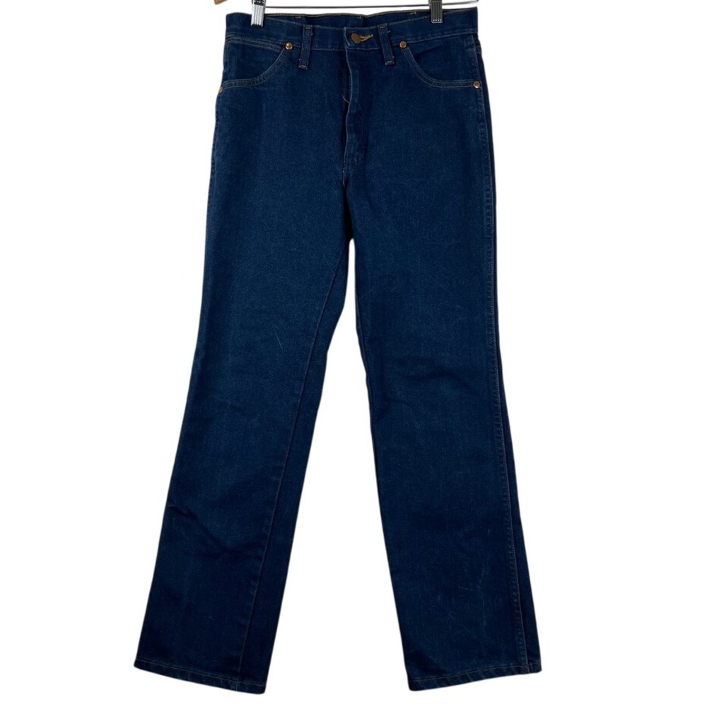 VTG Wrangler Jeans Mens 31x30 Regular‎ Fit Dark Wash Denim Pants Classic